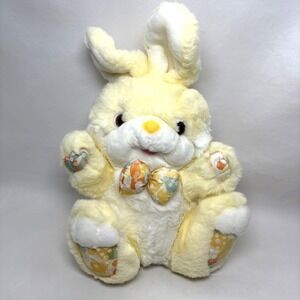 Walmart Sitting Yellow Rabbit Plush Easter Bunny Rabbit 14" Inch Stuffed Animal